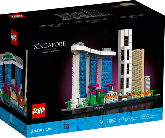 21057 LEGO® Architecture Singapore - Box Open - All Bags Sealed - Complete