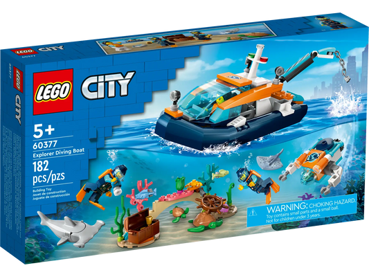 60377  LEGO® City Explorer Diving Boat Building Set
