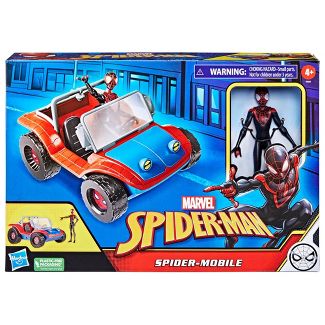 Marvel Spider-Man Spider-Mobile Vehicle and Action Figure - Playset